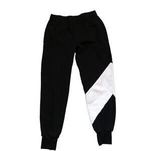 Wesley Women's Black with white stripe Sweatpants sz. XS